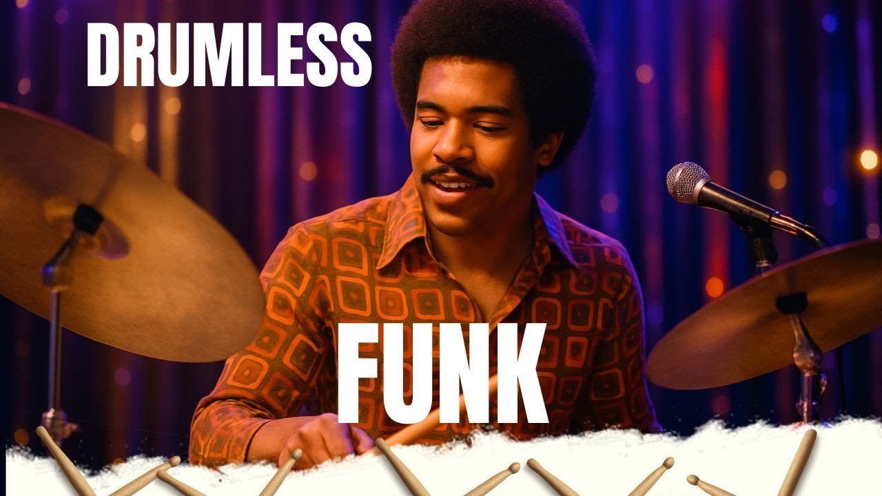 Drumless Track – 1970s American Funk Soul Disco | 120 BPM | Upbeat Instrumental Play-Along no drums