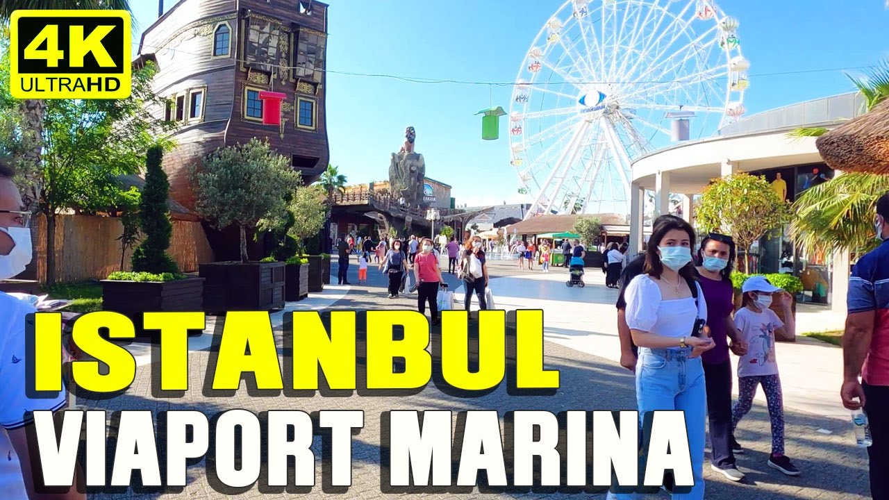 ISTANBUL WALK TOUR  🇹🇷  VIAPORT MARINA TUZLA  | 4K  60FPS UHD | TURKEY 2021