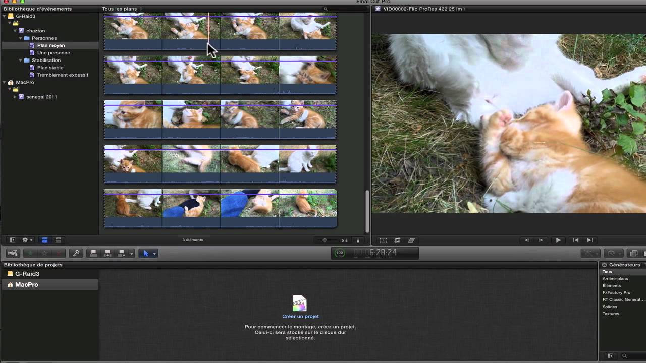 Final Cut Pro X #2. Base montage : Importer
