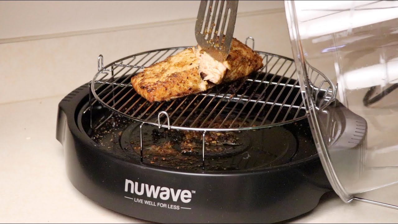 NEW NUWAVE OVEN PRO PLUS UNBOXING : COOKING WITH PROSPER FROZEN AND FREASH SALMON !