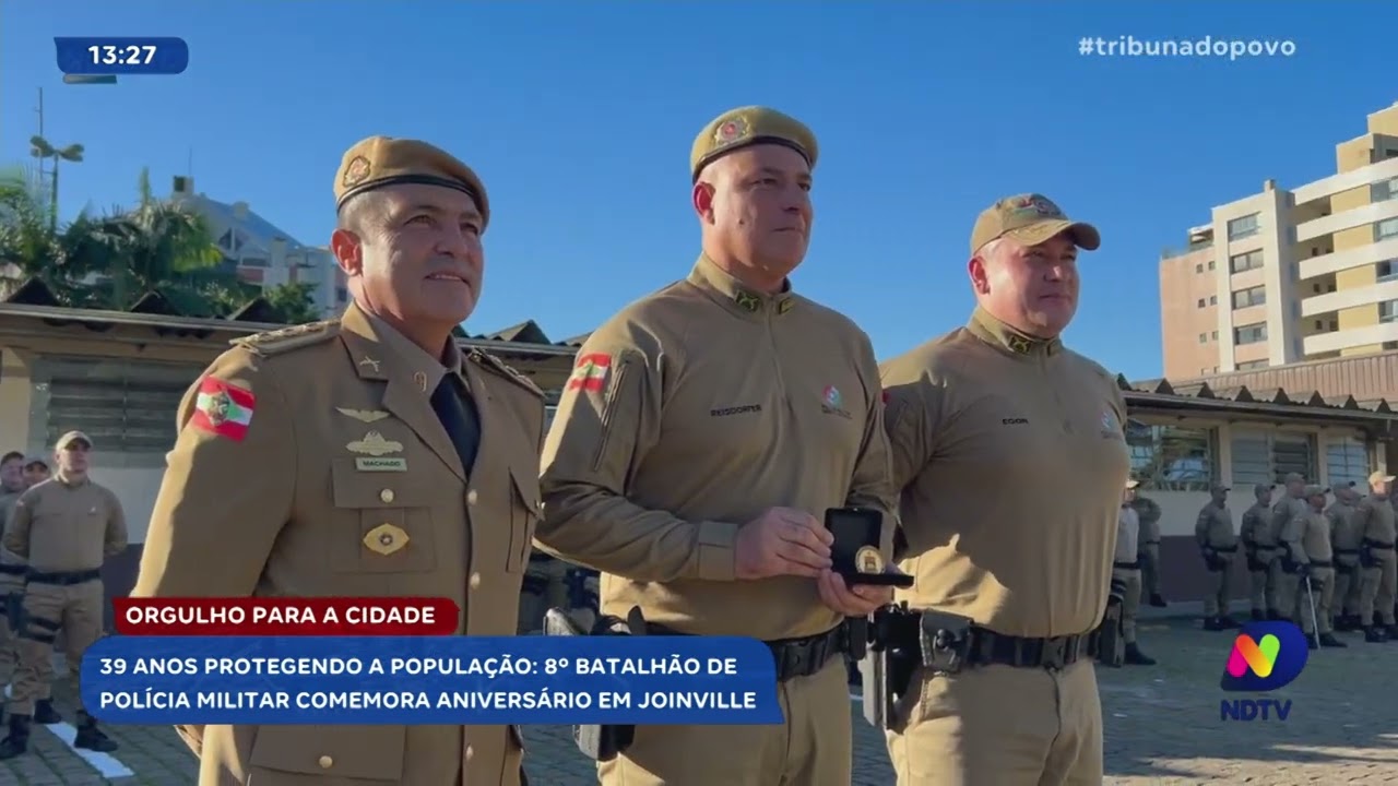 Aniversário do 8º batalhão da PM em Joinville: veja a celebração