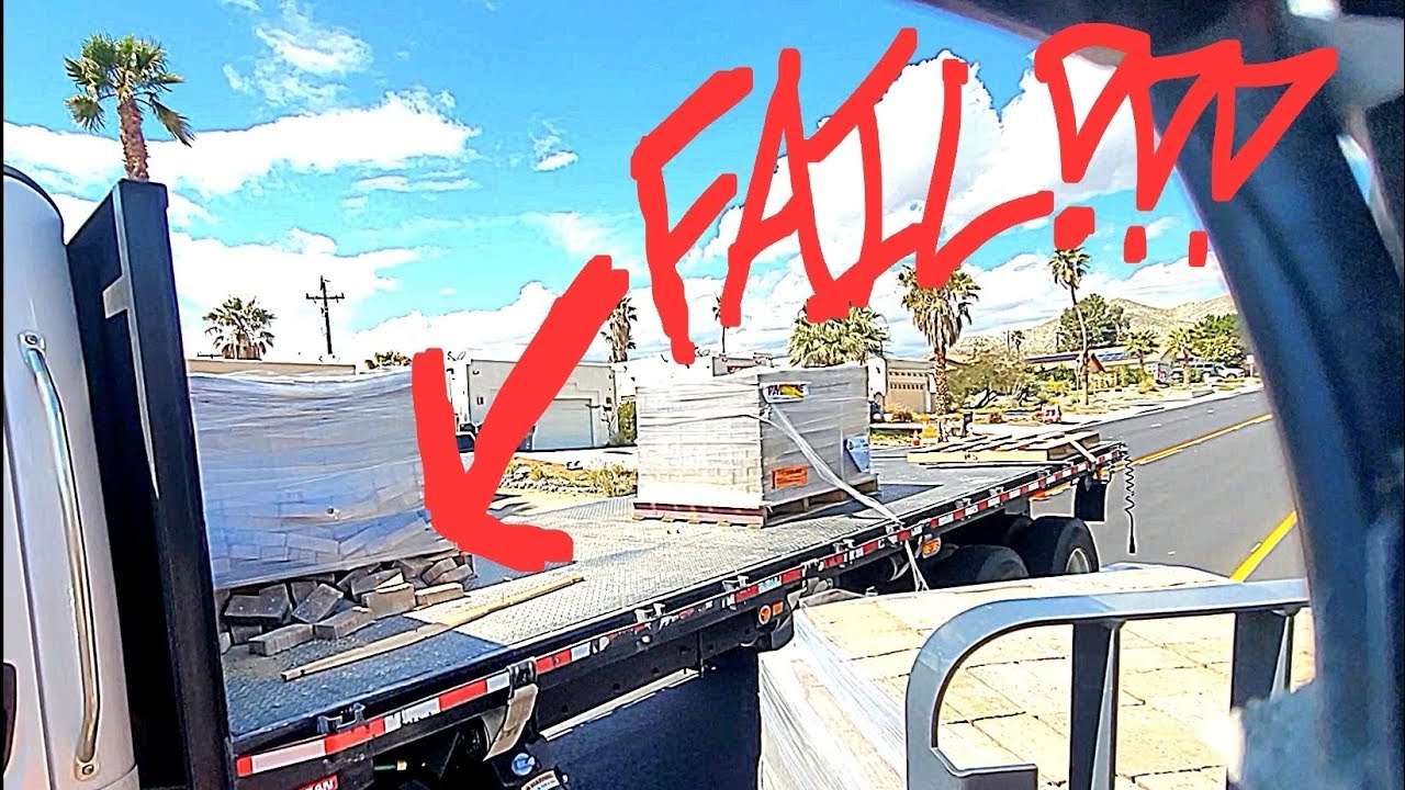 MOFFETT FORKLIFT FAIL DELIVERY!! 🤬🤬  Best case save scenario for Brick Pavers.  #moffetttraining