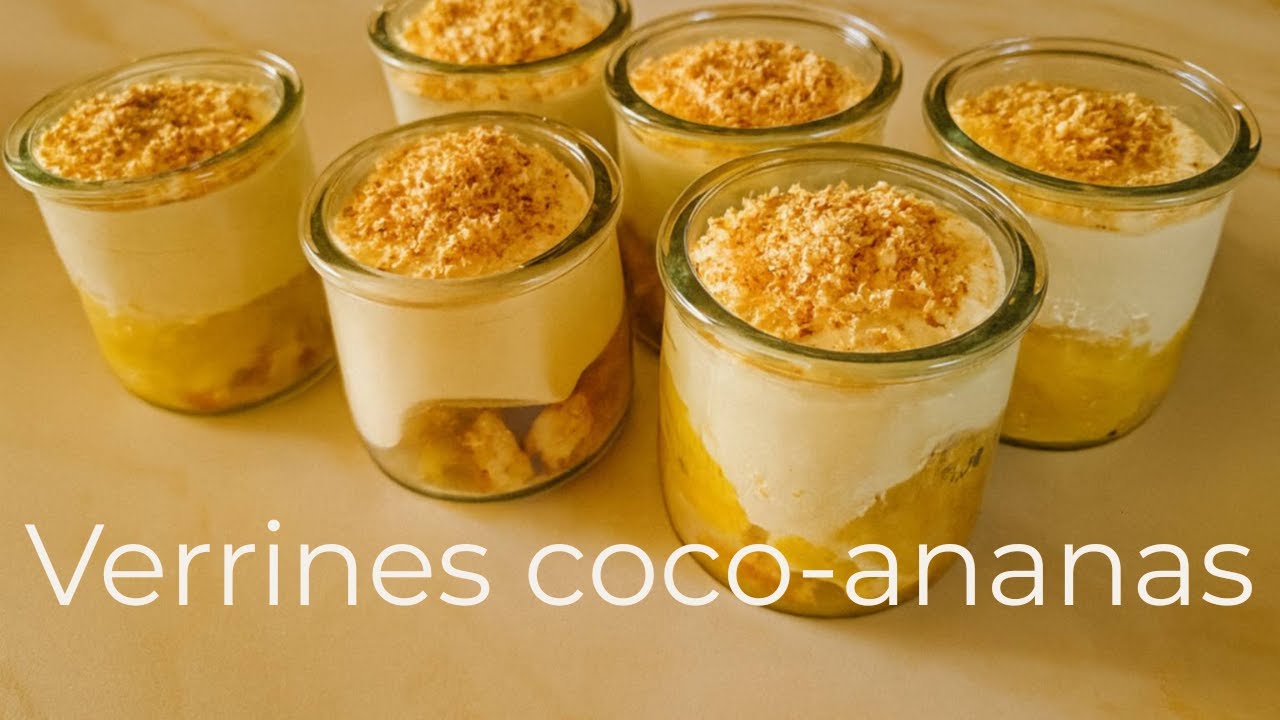 🥥🍍 Verrines coco-ananas | Dessert frais, exotique et économique ✨
