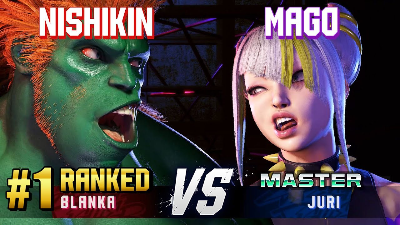 SF6 ▰ NISHIKIN (#1 Ranked Blanka) vs MAGO (Juri) ▰ High Level Gameplay