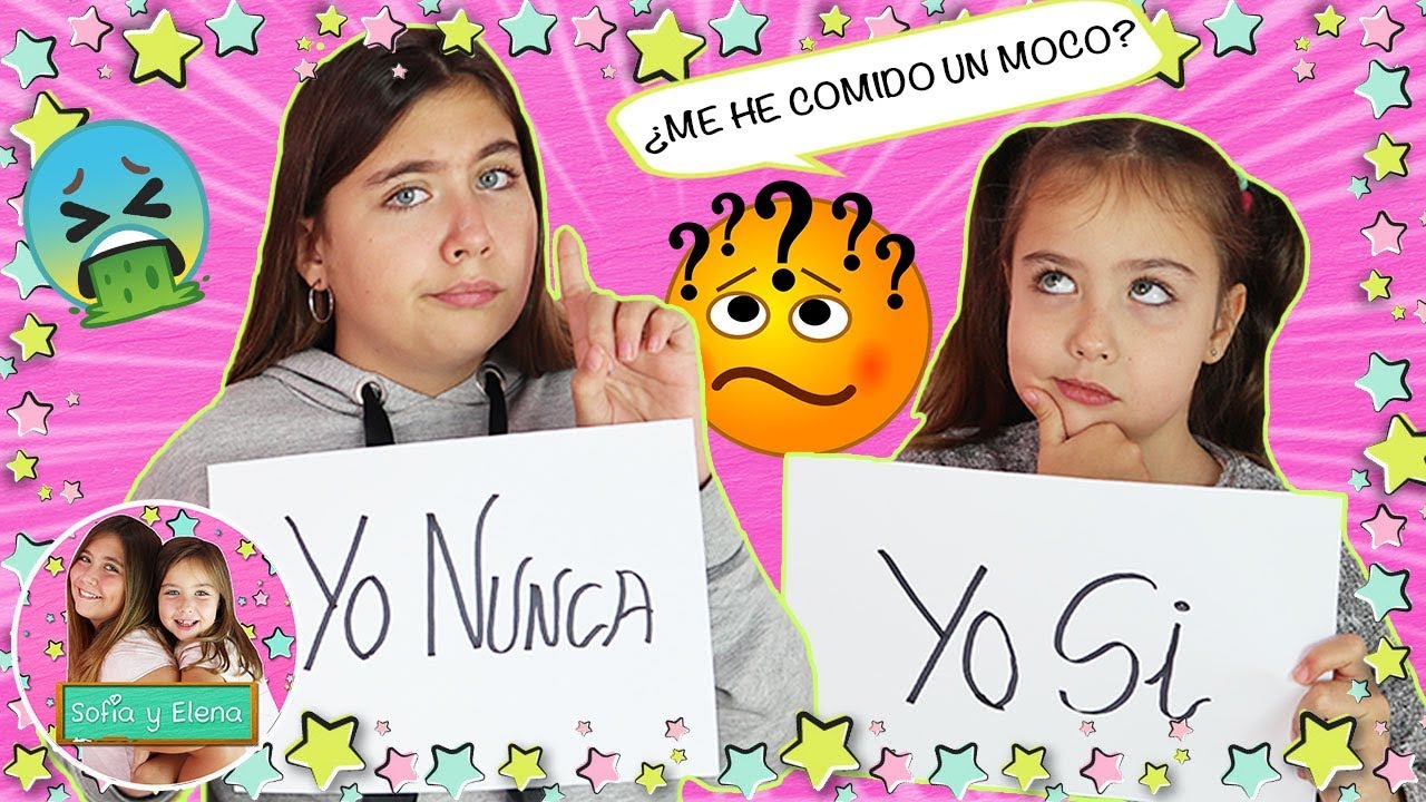 ¡¡RETO YO NUNCA,NUNCA con mi HERMANA!! 😂 RETO de PREGUNTAS INCÓMODAS: ¿nos hemos comido un moco? 😅