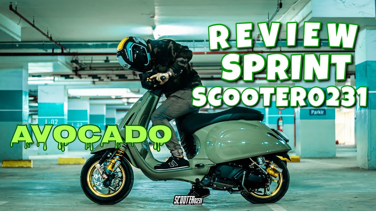 Modifikasi Vespa Sprint Avocado Made in Cirebon