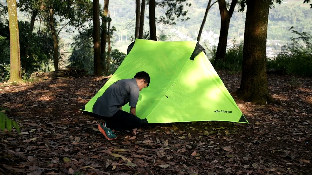 Tutorial cara mendirikan tenda tarp tent SCORPIUS dari SAFFAR OUTDOOR with kafvin