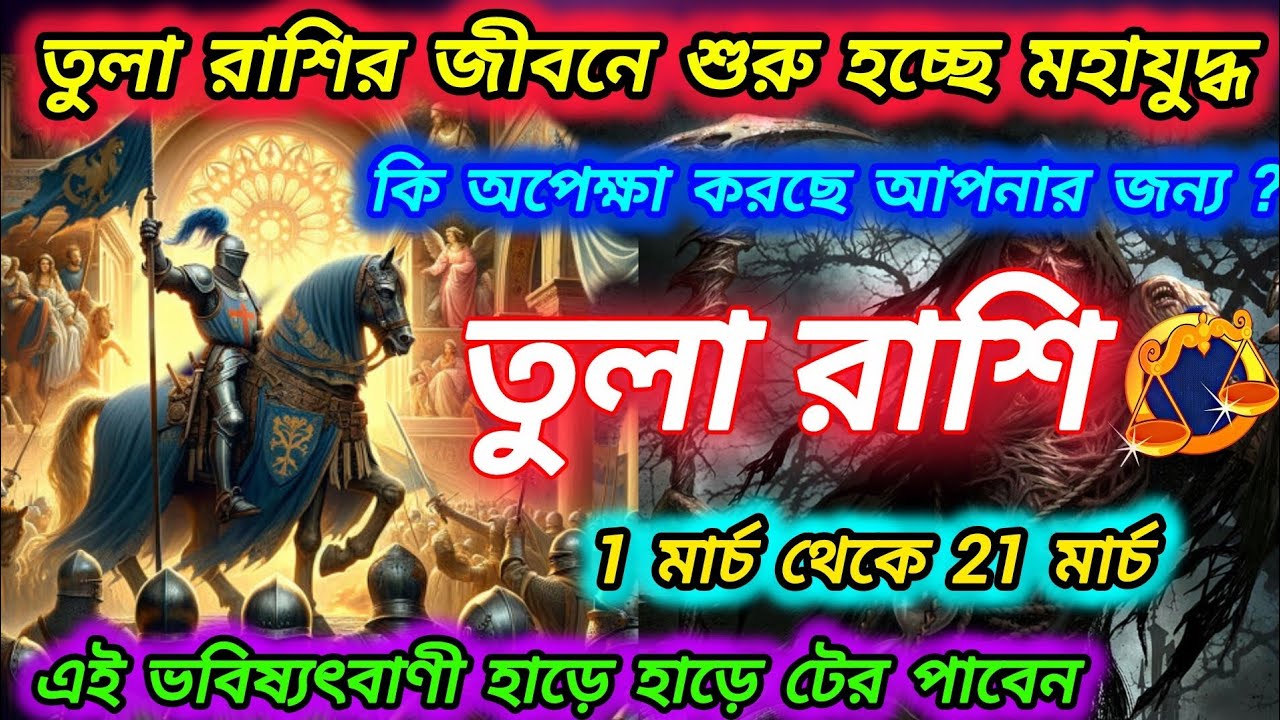 তুলা রাশি - তুলা রাশির জীবনের শুরু হচ্ছে মহাযুদ্ধ। Tula Rashi 2026। L 2026