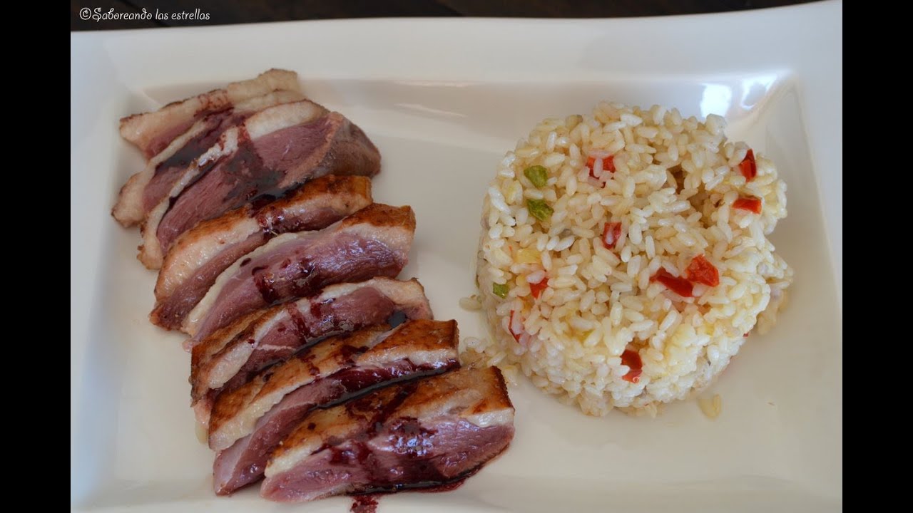 Magret de Pato con reducción de Vino Oporto