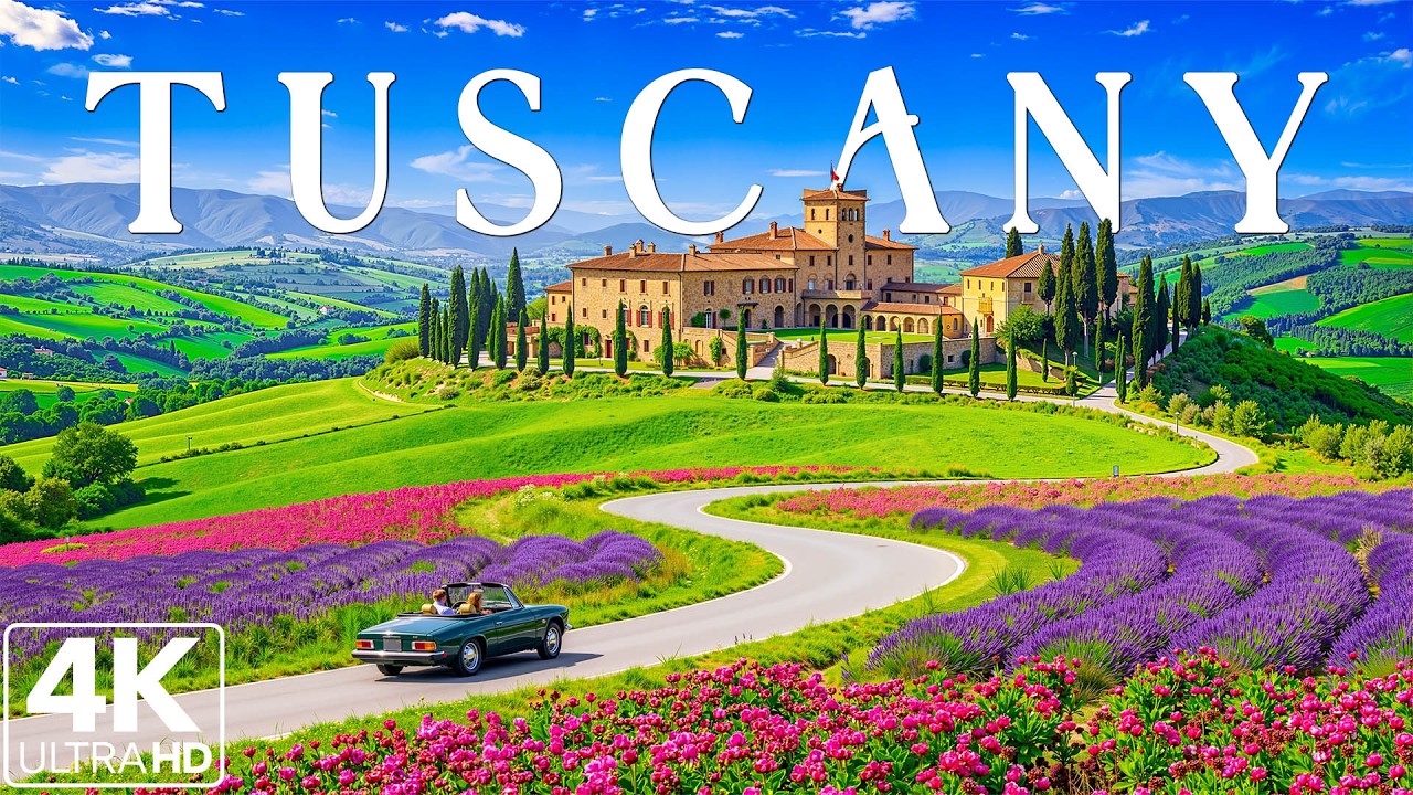 Tuscany 4K | Italy’s Dream Countryside – Rolling Hills, Vibrant Vineyards & Timeless Italian Charm