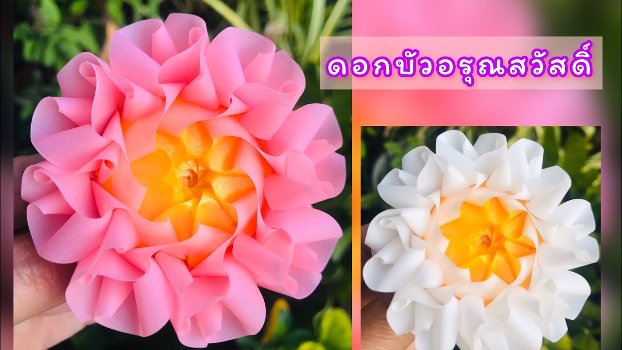วิธีพับเหรียญโปรยทาน ดอกบัวอรุณสวัสดิ์ 🎀🎂 แม่นิดน้องเค้ก