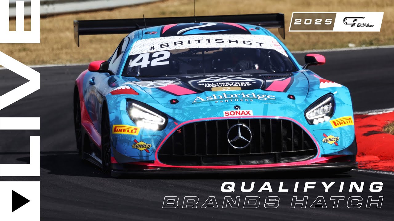 LIVE | Qualifying | Brands Hatch | British GT 2025