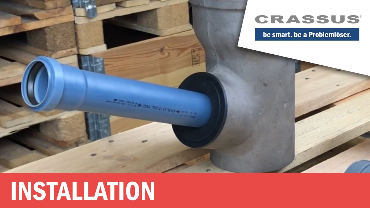 ▸Verbinde Gussrohr (DN100) auf Rohr (DN75 / DN50) - CRASSUS KOMBIADAPTER