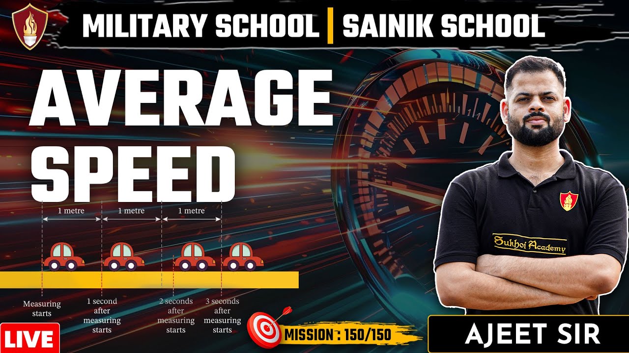Average Speed - Military  School Coaching | Military  School Class 6 | Sainik School Online