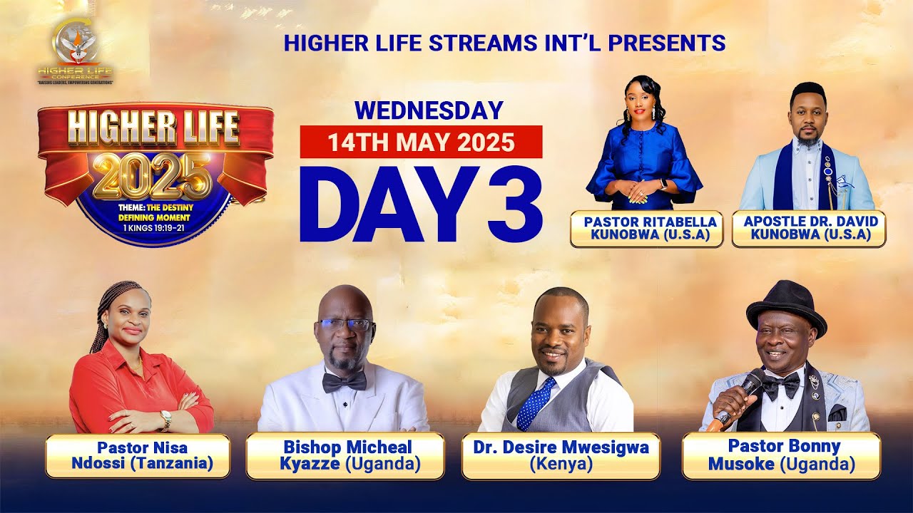 DAY THREE OF THE HIGHERLIFE CONFERENCE 2025 AT MTN ARENA LUGOGO #THE DESTINY DEFINING MOMEN