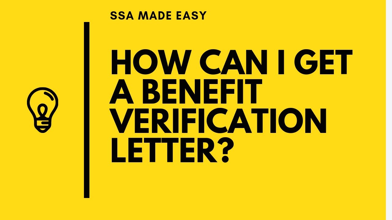 How Can I Get A Benefit Verification Letter?