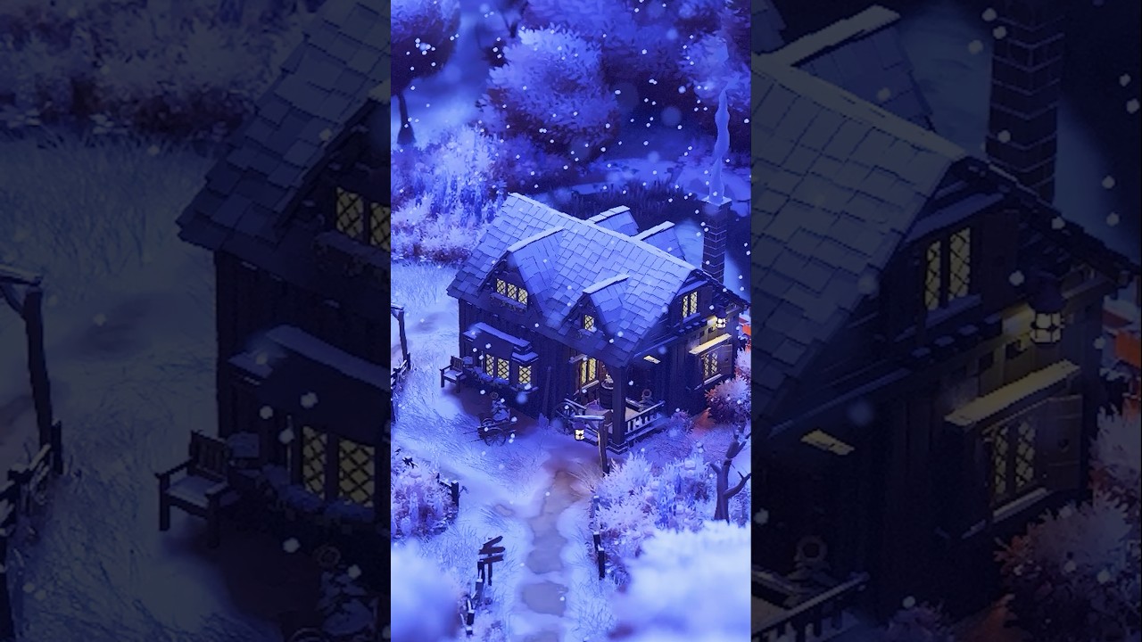 Building a Cozy Winter Cottage in Tiny Glade! #tinyglade #asmr #relaxing #cozygames