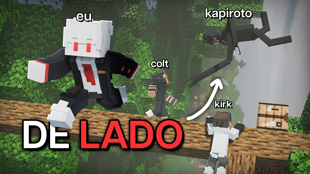 MINECRAFT NA HORIZONTAL COM UNS MOD DE TERROR &Eacute; ASSUSTADOR (ou quase kkkk)