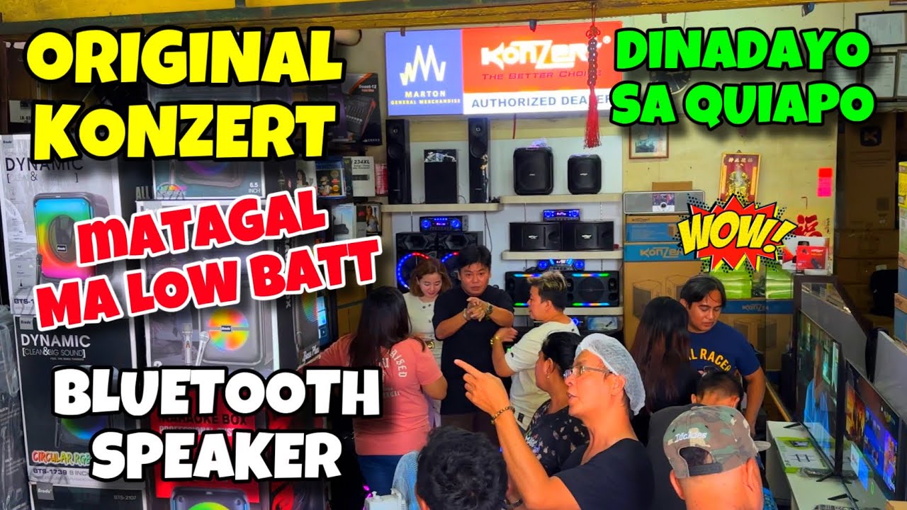 KONZERT BLUETOOTH SPEAKER NA MATAGAL MALOW BATT | BILIHAN NG ORIGINAL KONZERT SPEAKER SA QUIAPO