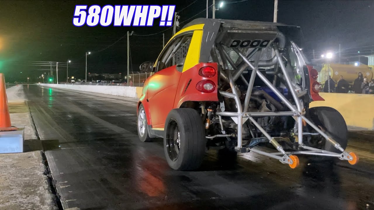 Turbo KSeries SmartCar Gets Sketchy At The Track!