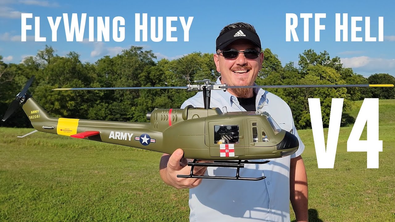 FlyWing - Huey UH1 - V4 - RTF GPS Heli Drone