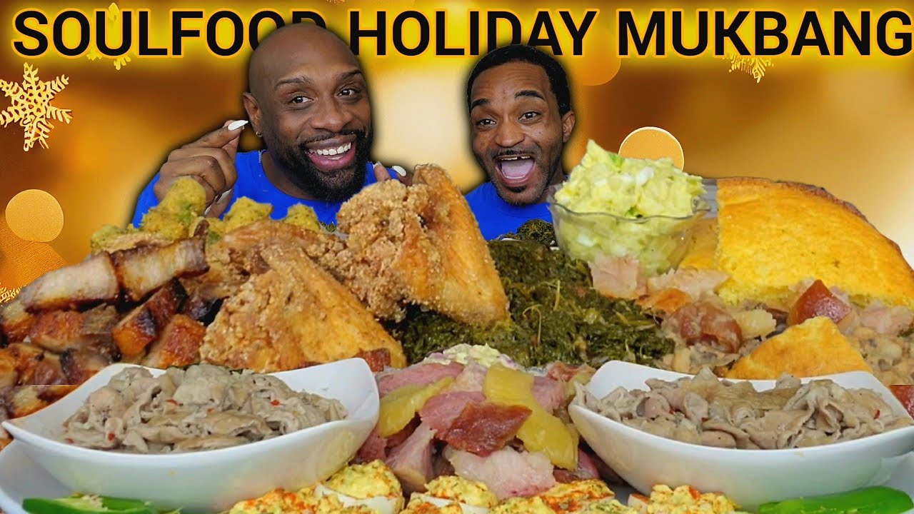 SOULFOOD HOLIDAY MUKBANGS | CHITLINS | HUBBY EDITION | THANKSGIVING | CHRISTMAS | NEW YEARS