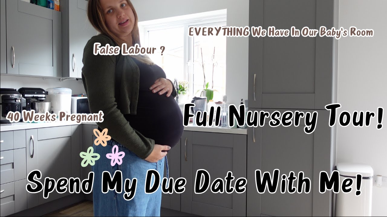 Spend My Due Date With Me & Full Nursery Tour ~ Everything We Have for Baby!