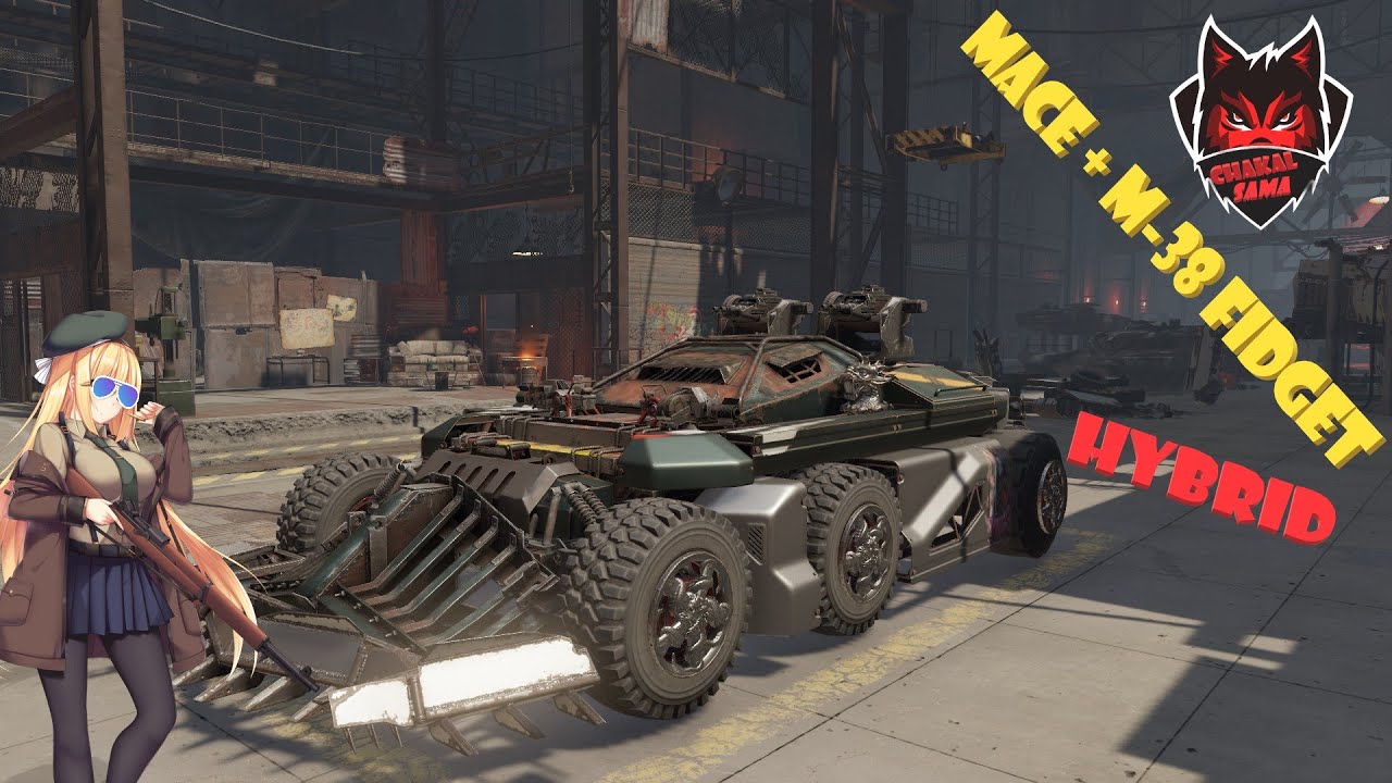Crossout Español - Hybrid El auto Mixto Mace + M-38 Fidget Un daño Asqueroso !! - HD 2021 👺🛠🚗