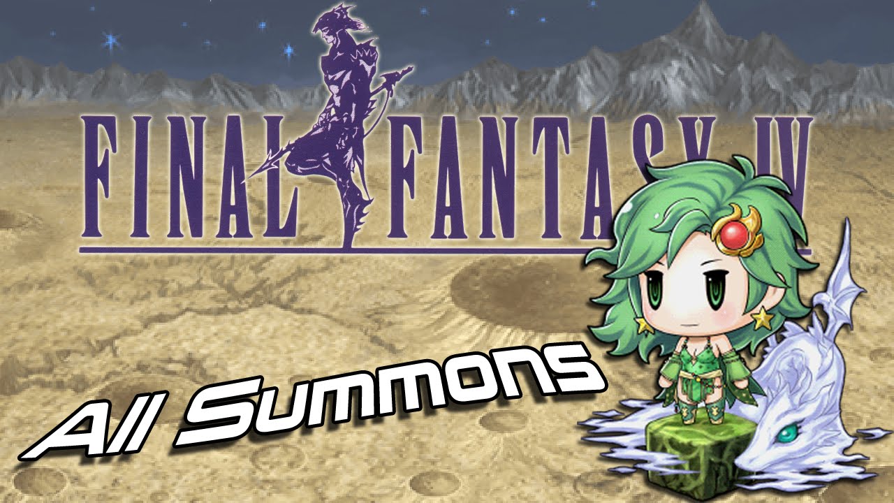 Final Fantasy IV 3D - All Summons