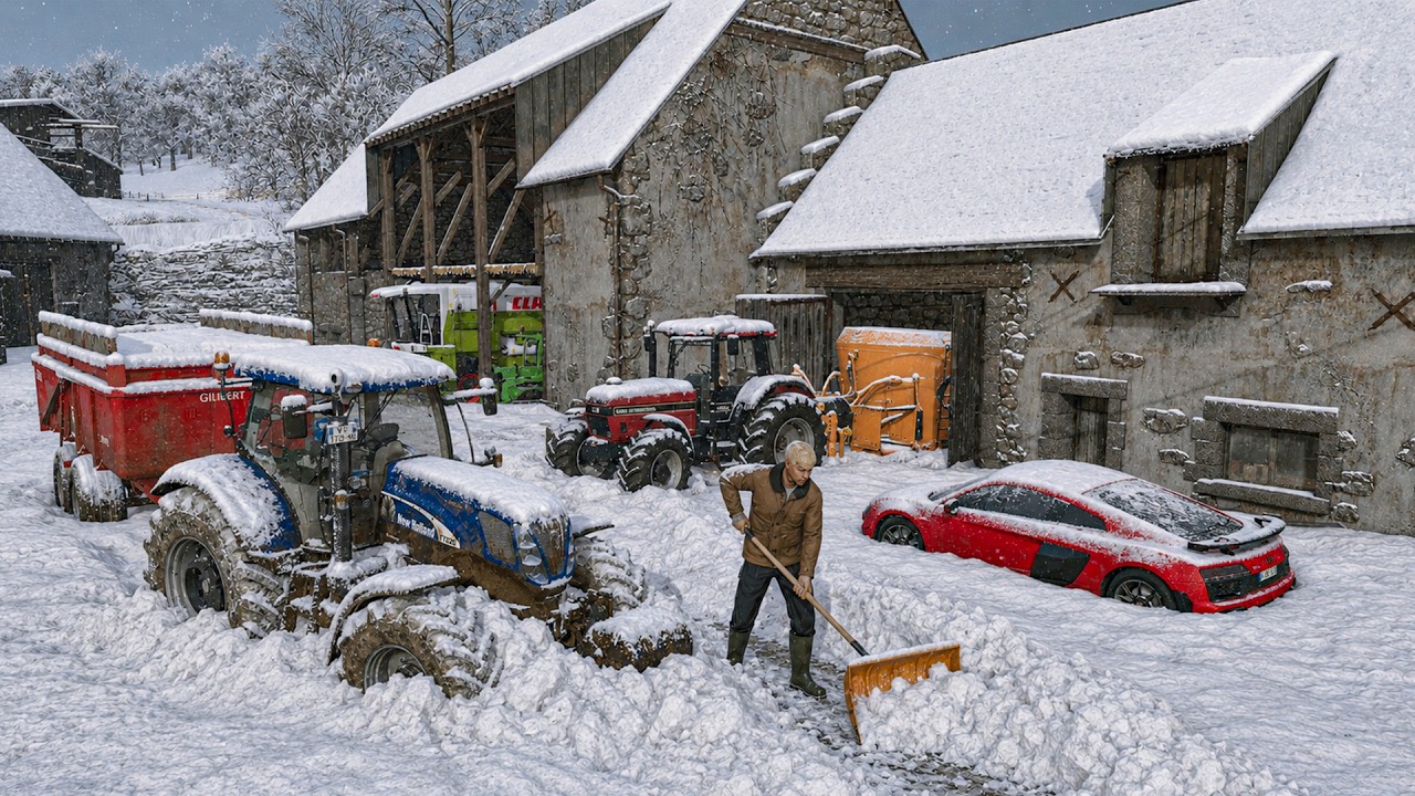 L'Hiver le Plus FROID de FS25 (M&eacute;ga Temp&ecirc;te de Neige)