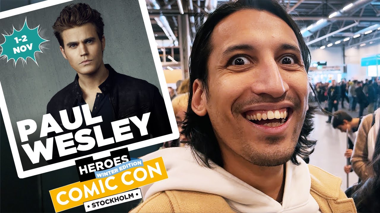 Jagar Stefan Salvatore på Comic Con Stockholm