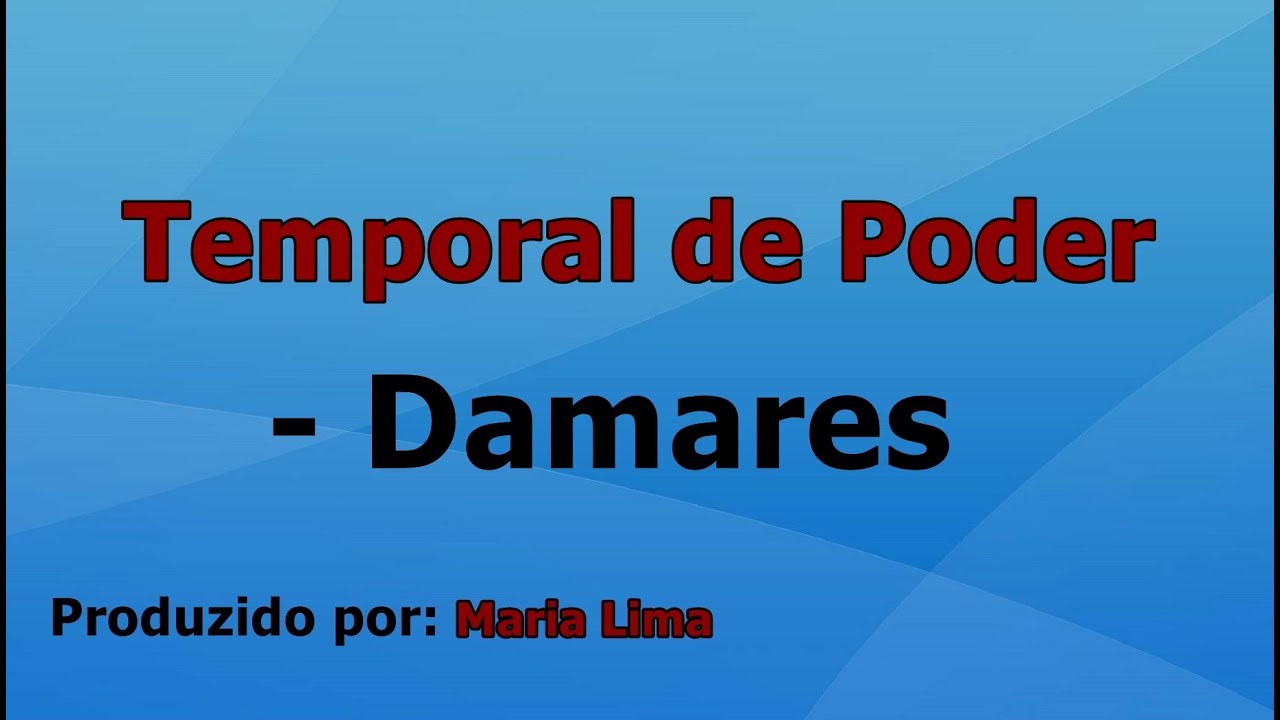 Temporal de Poder - Damares playback com letra