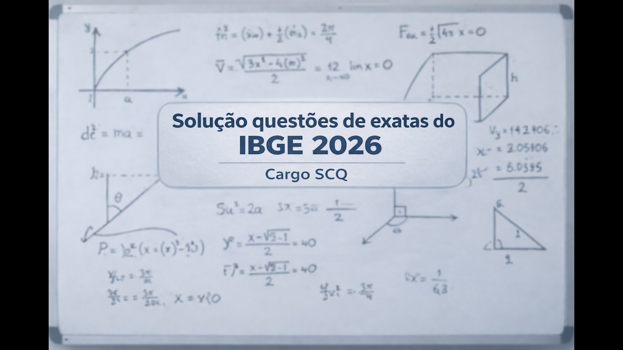 Resolução RACIOCÍNIO LÓGICO E MATEMÁTICO concurso IBGE 2026 - Confira agora!