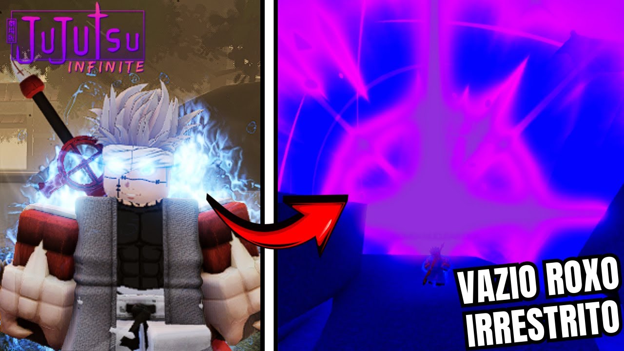 COMO USAR O VAZIO ROXO IRRESTRITO DO GOJO NO JUJUTSU INFINITE!