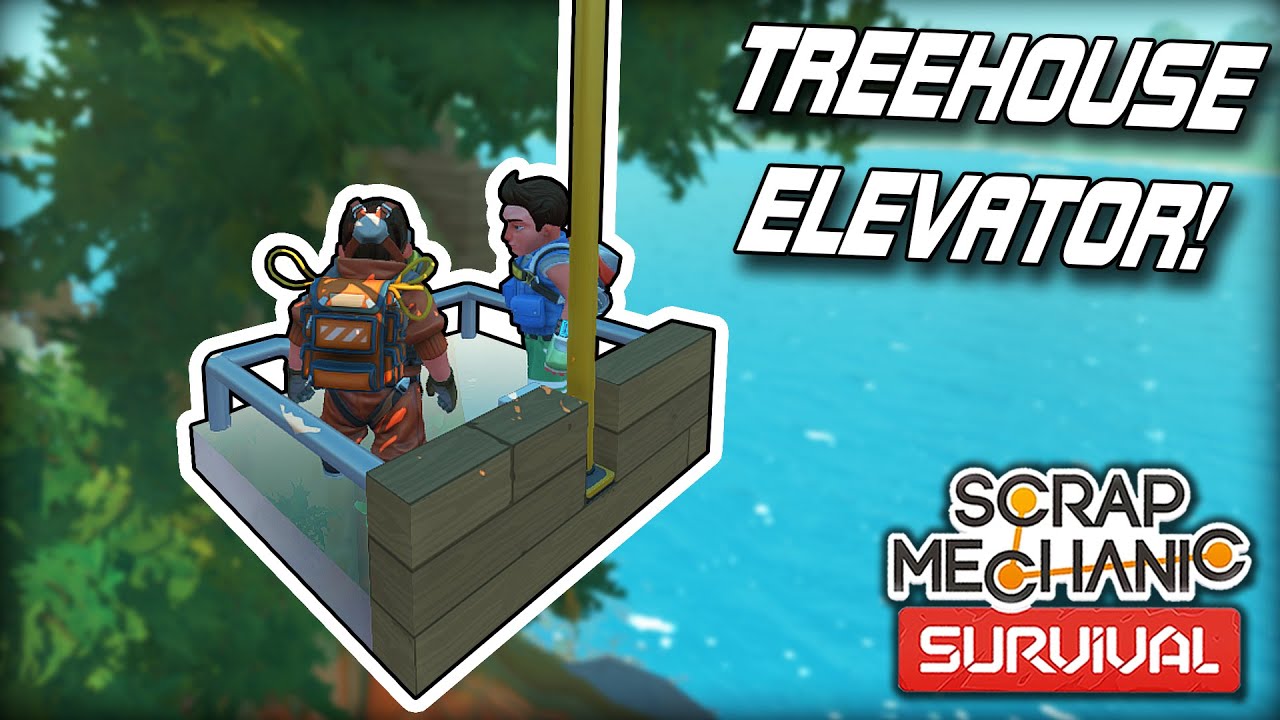 We Built an Elevator That Only Sometimes Knocks You Out! (Scrap Mechanic Co-op Survival Ep.15)