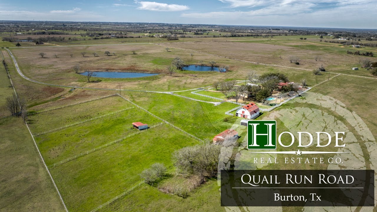 Luxury Texas Ranch For Sale | Burton Texas | 7016 Quail Run Rd | Hodde Real Estate Co