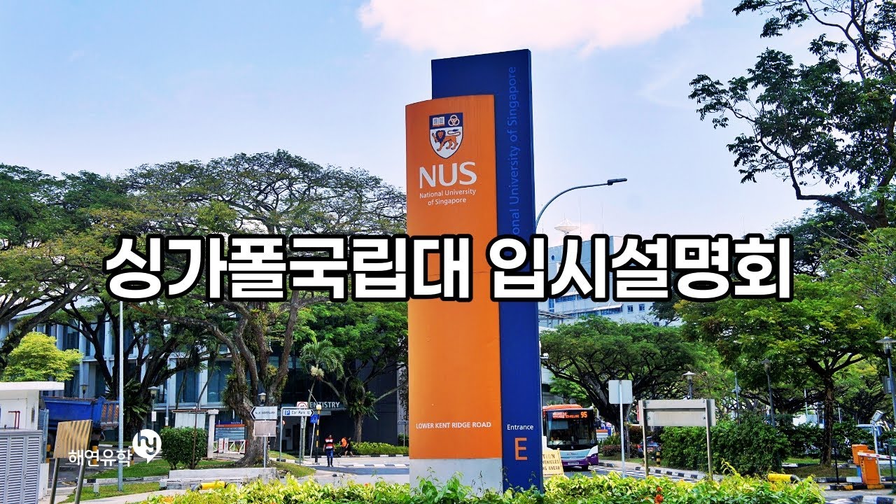 싱가폴 국립대 (NUS, NTU, SMU, SUTD 등) 지원에 관한 설명회 - 데릭쌤 진행