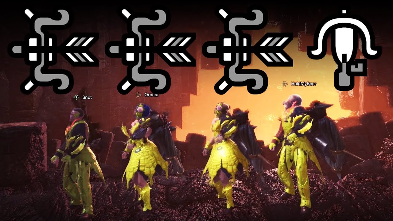 MHWorld | How strong are 4 Players with DragonPiercers?