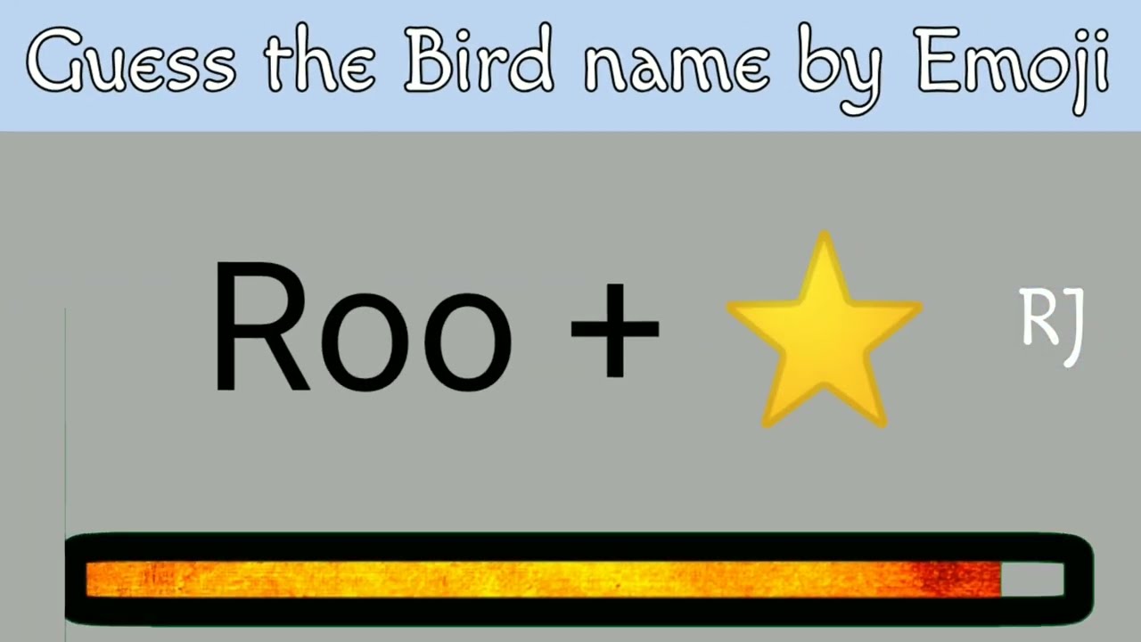 Guess the Bird name by emoji