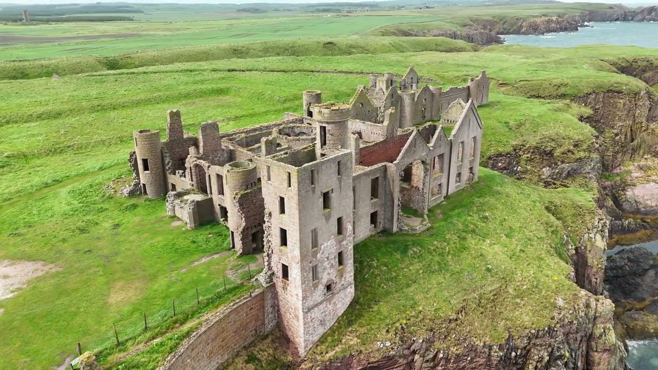 SLAINS CASTLE, SCOTLAND - 1/6/2025 - DRONE WITH A VIEW - {4K} DRONE FOOTAGE