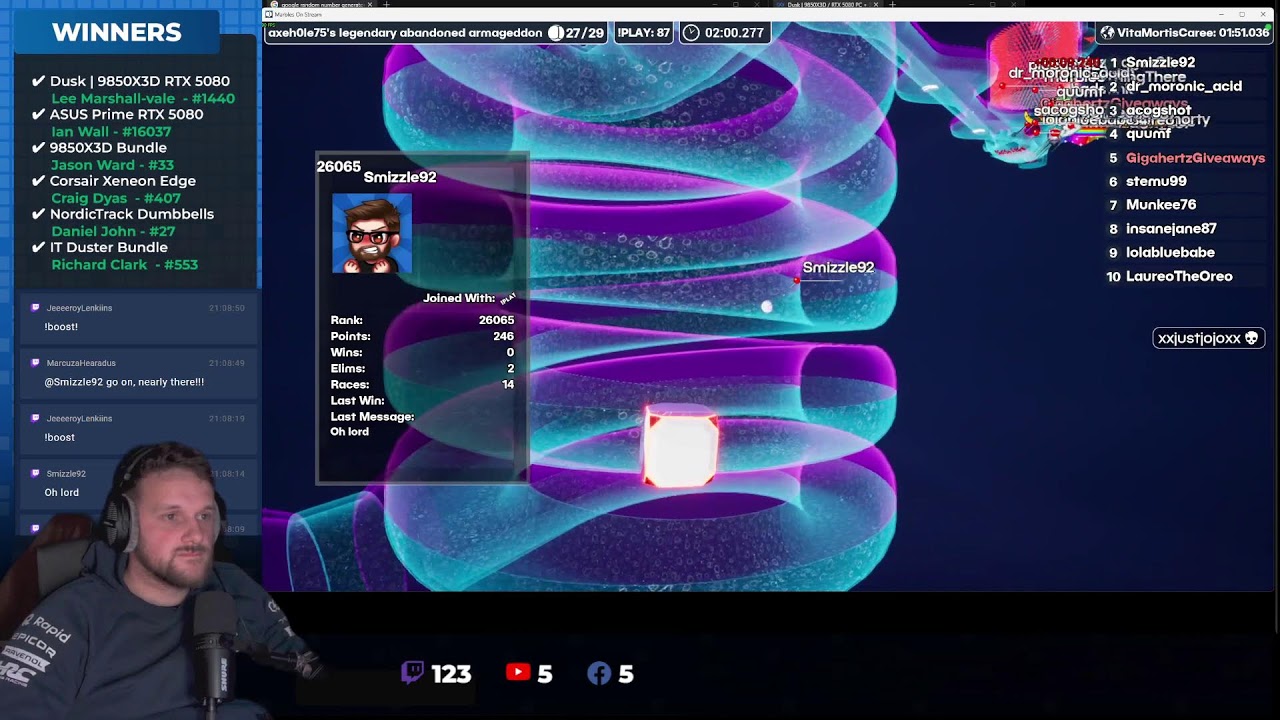 LIVE DRAW 16th April 2026 | !faq !prizes !discord !ggbuilds
