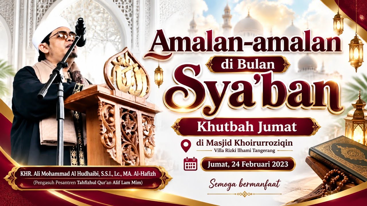 Amalan-amalan di Bulan Sya'ban | Khutbah Jumat di Masjid Khoirurroziqin 1444 H | Abah Ali Hudaibi