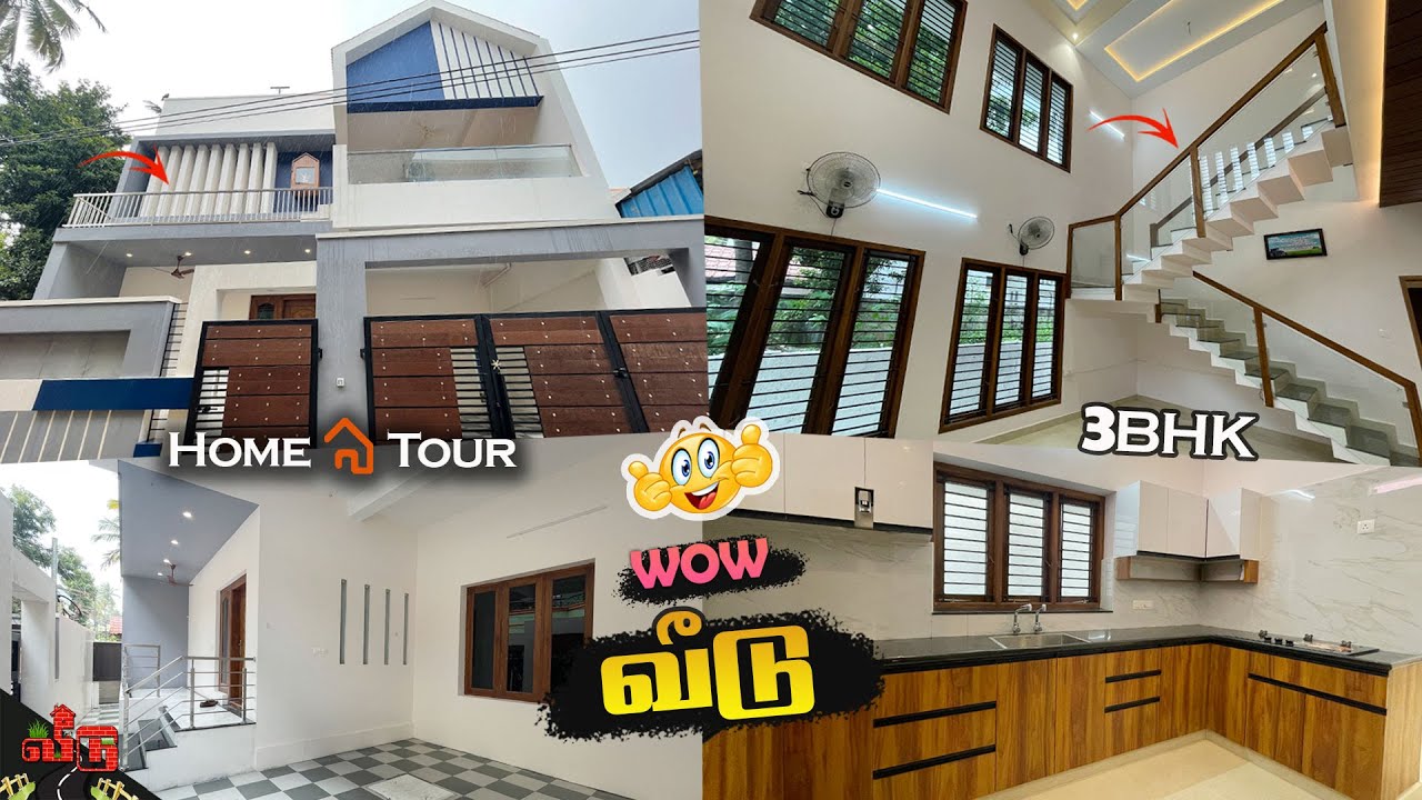 🤩வீடுண்ணா இப்படி கட்டணும்!! 2000Sqftல் அசத்தலான 3BHK Luxury Villa | Architect Designed | Veedu 517