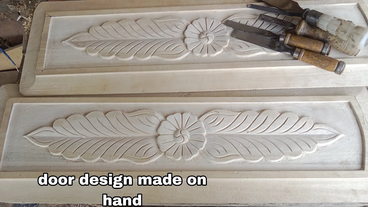 Easy wood carving door design hand made
