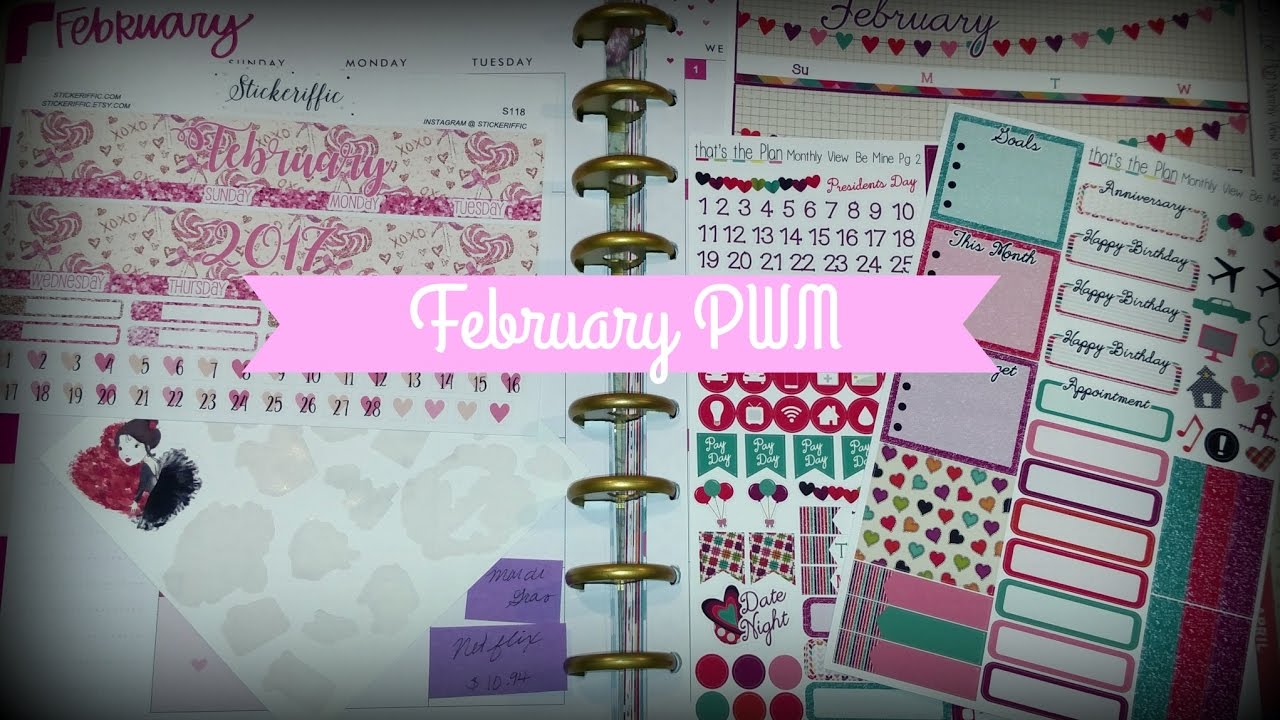 Plan With Me ~ February Monthly and Notes Page | AmandaKayCreates