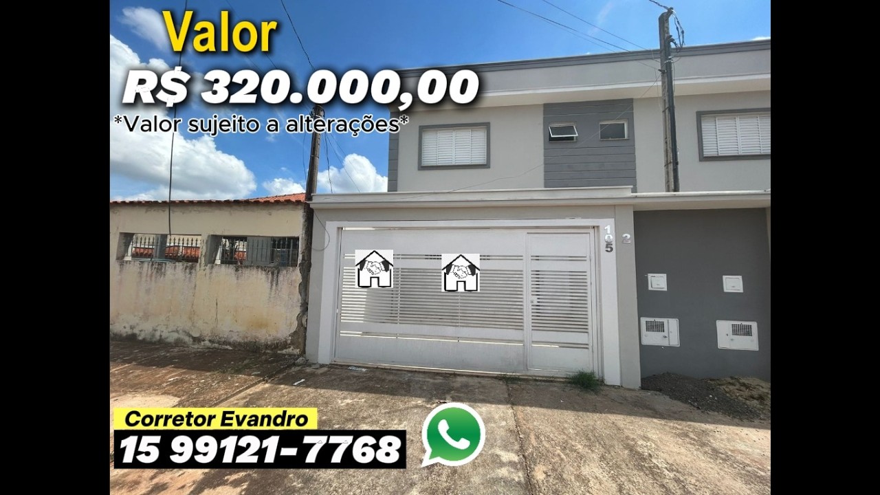 Casa l Venda l Nova Tatui l Interior l Tatuí/SP