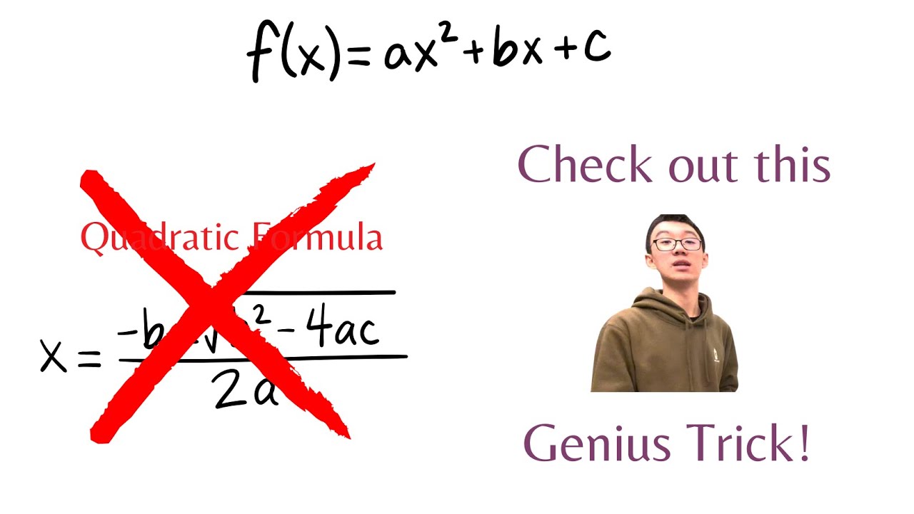 Forget the Quadratic Formula: Coolest Way to Solve a Quadratic Equation!