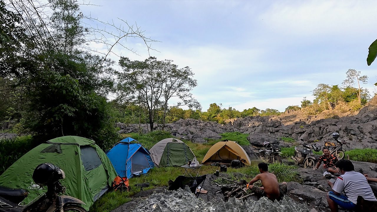 ⛺ Camping & Cooking on the Giant Limestone Cliffs - Relaxing Nature Escape 🌿🔥