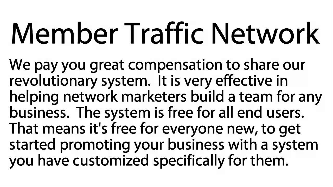Member Traffic Network Opportunity Video