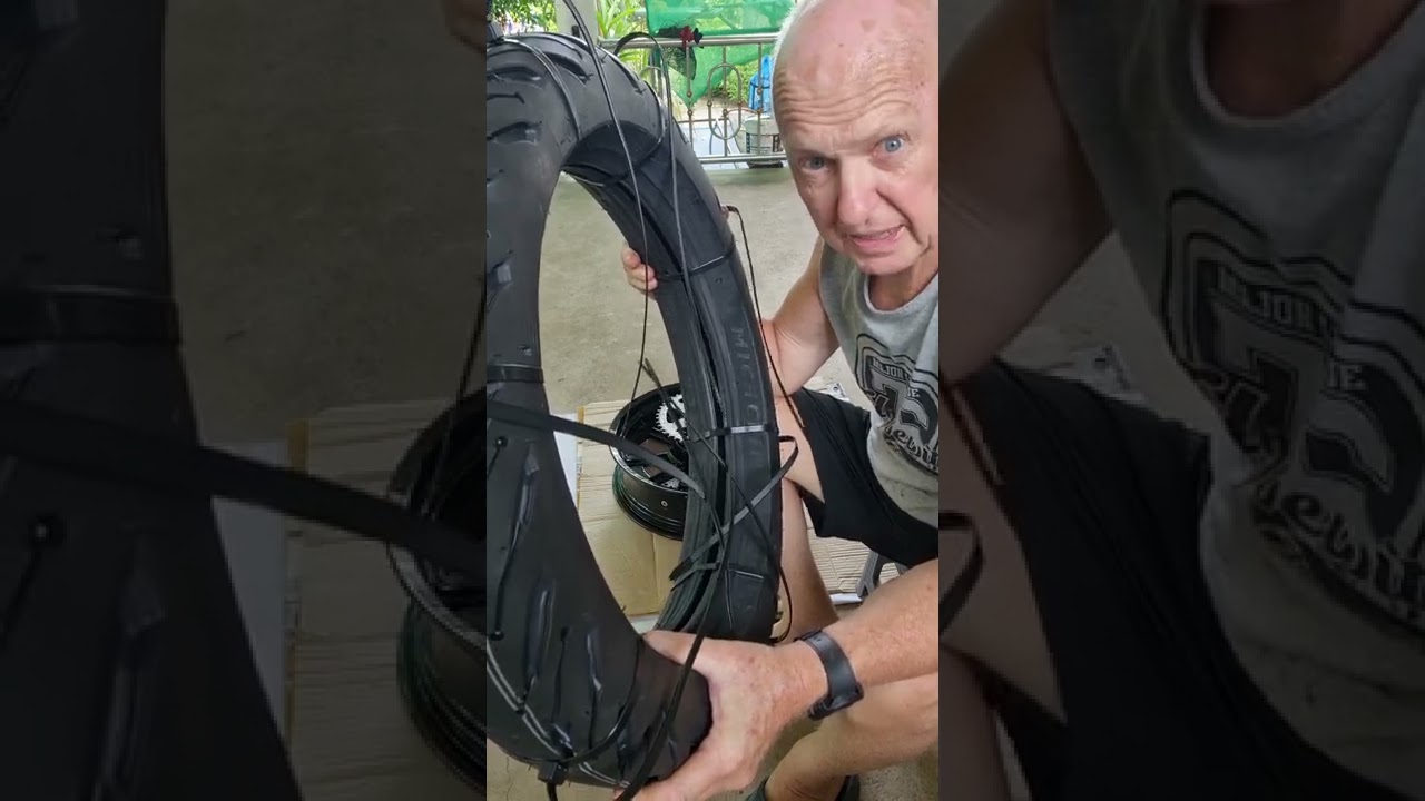 How to fit a new Tubeless tyre at home with no hassle, no scratched rims and no tyre levers.